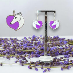 Greyhound earrings and Pendant
