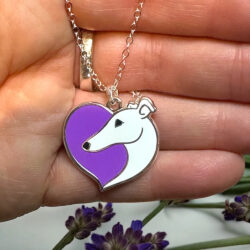 FOTH enamel greyhound pendant and chain by Sass artworks